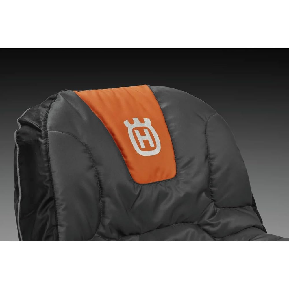 Husqvarna Tractor Seat Cover Riding Mower Accessories, Orange/Gray