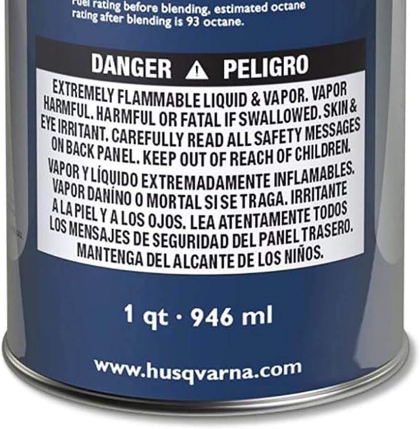 Husqvarna 584309701 XP Pre-Mixed 2-Stroke Fuel and Engine Oil Quart (6 Pack)