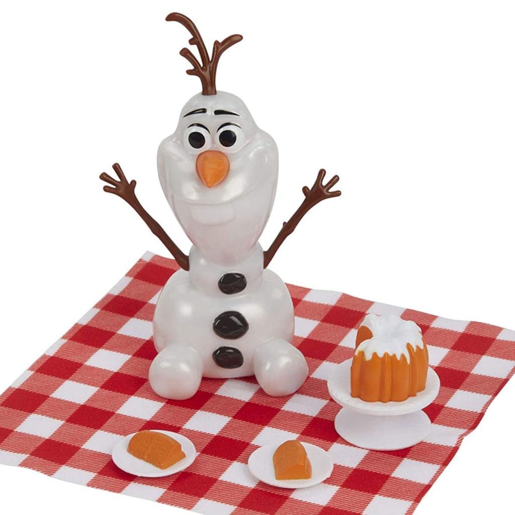 Disney Frozen 2 Anna and Olaf's Autumn Picnic, Olaf Doll, Anna Doll with Dress and Fashion Doll Accessories, Toy for Kids 3 Years Old and Up, White