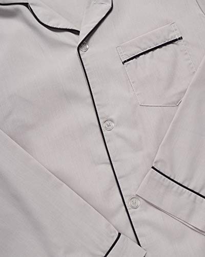 Ten West Apparel Men’s Pajamas Set - Long Sleeve Button Down Sleep Shirt and Pajama Bottoms Sleepwear Set