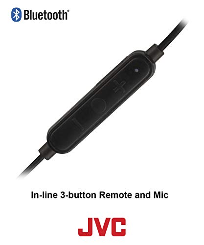 JVC Black and Yellow Wireless Water Resistant Pivot Motion Sport Headphone with Locking Ear Fit HA-ET50BTB
