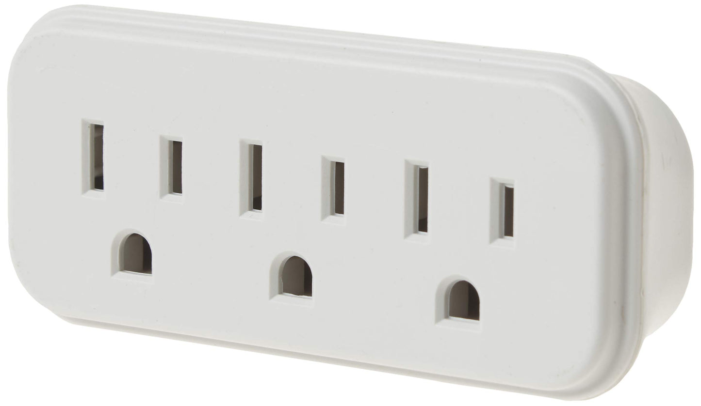Stanley 30366 3 Way Wall Adapter, White