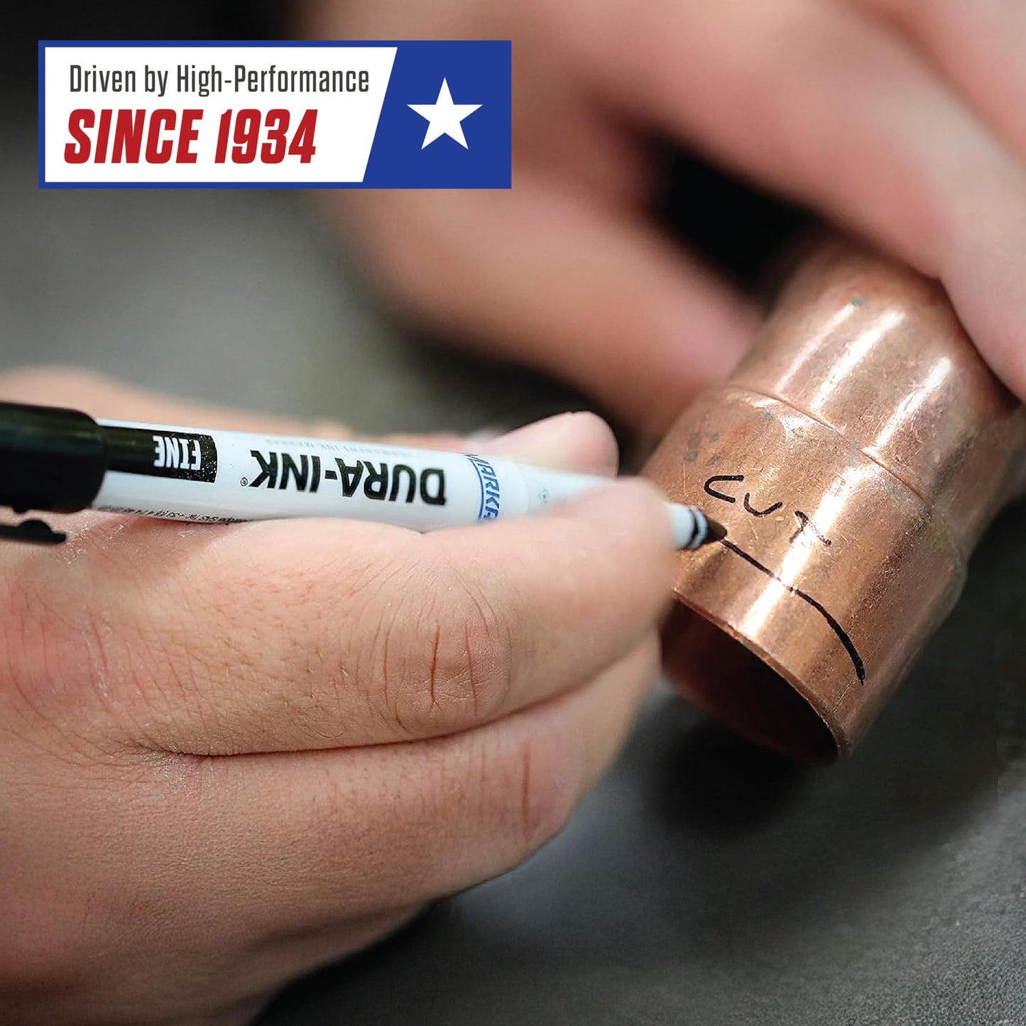 Markal Dura-Ink Permanent Ink Marker with Fine Bullet Tip
