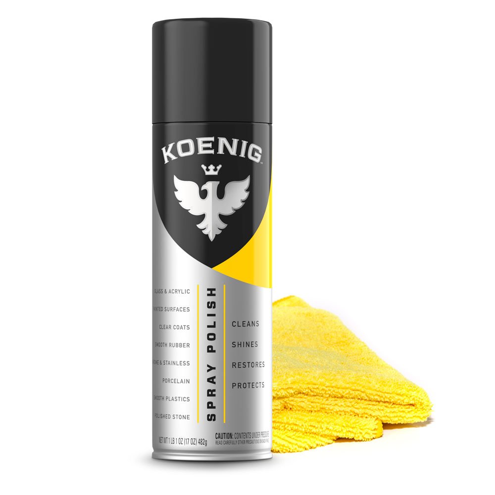 Koenig Spray Polish | Multipurpose Cleaner and Polish | Green-Based Polish Spray | Household Spray Polish and Cleaner | Multipurpose Polish for Home & Auto