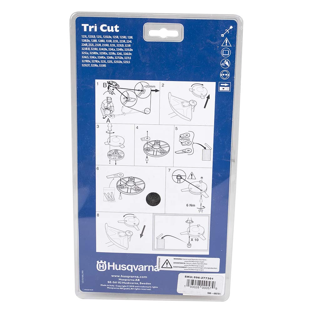 Husqvarna Part Number 578449101 Tri-Cut Head