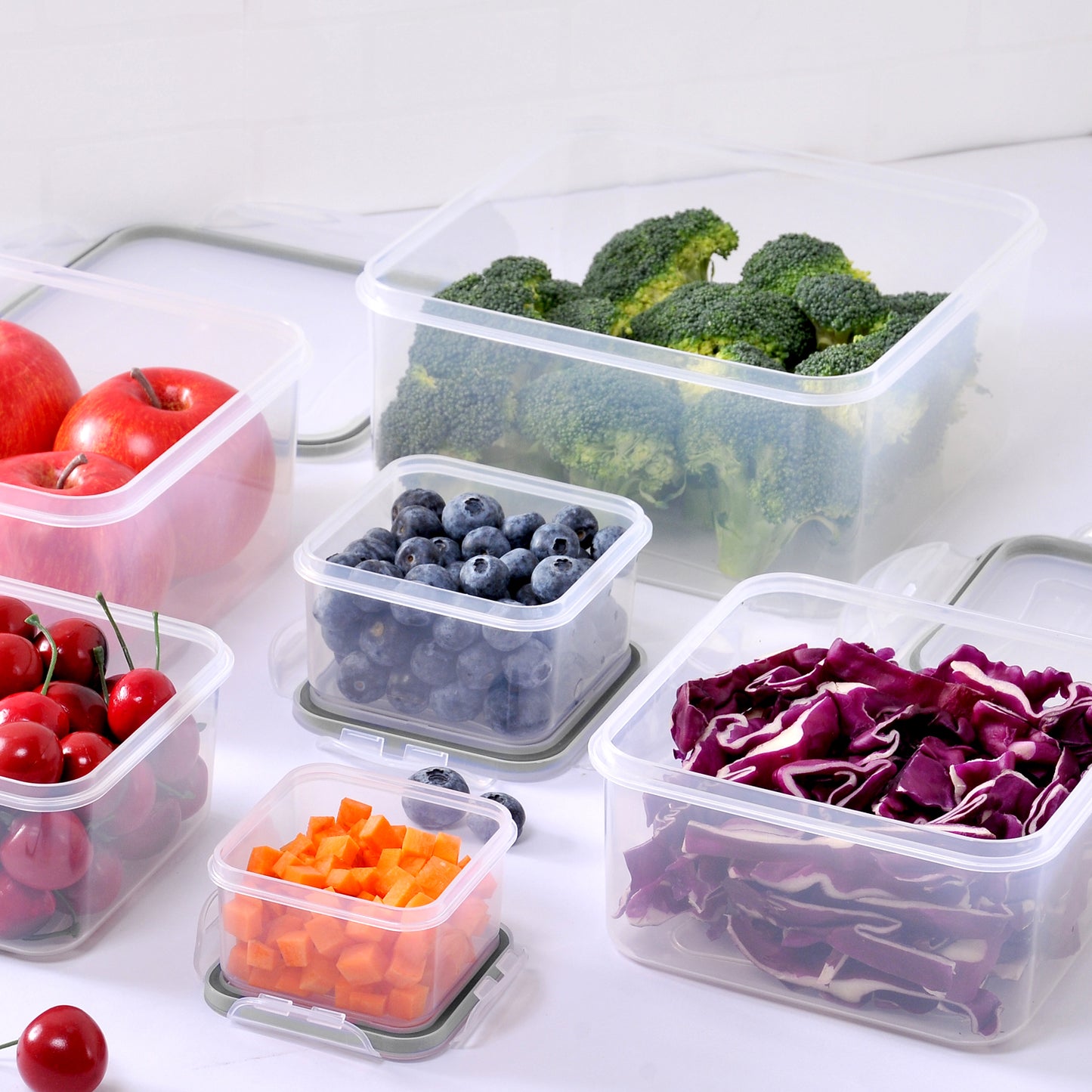 MTR 28 PC Value Pack Storage Containers BPA Free Kitchen Stackable Storage Pantry Organization Dishwasher Safe Microwave Safe Freezer Safe Airtight Silicone Containers Leakproof & Reusable