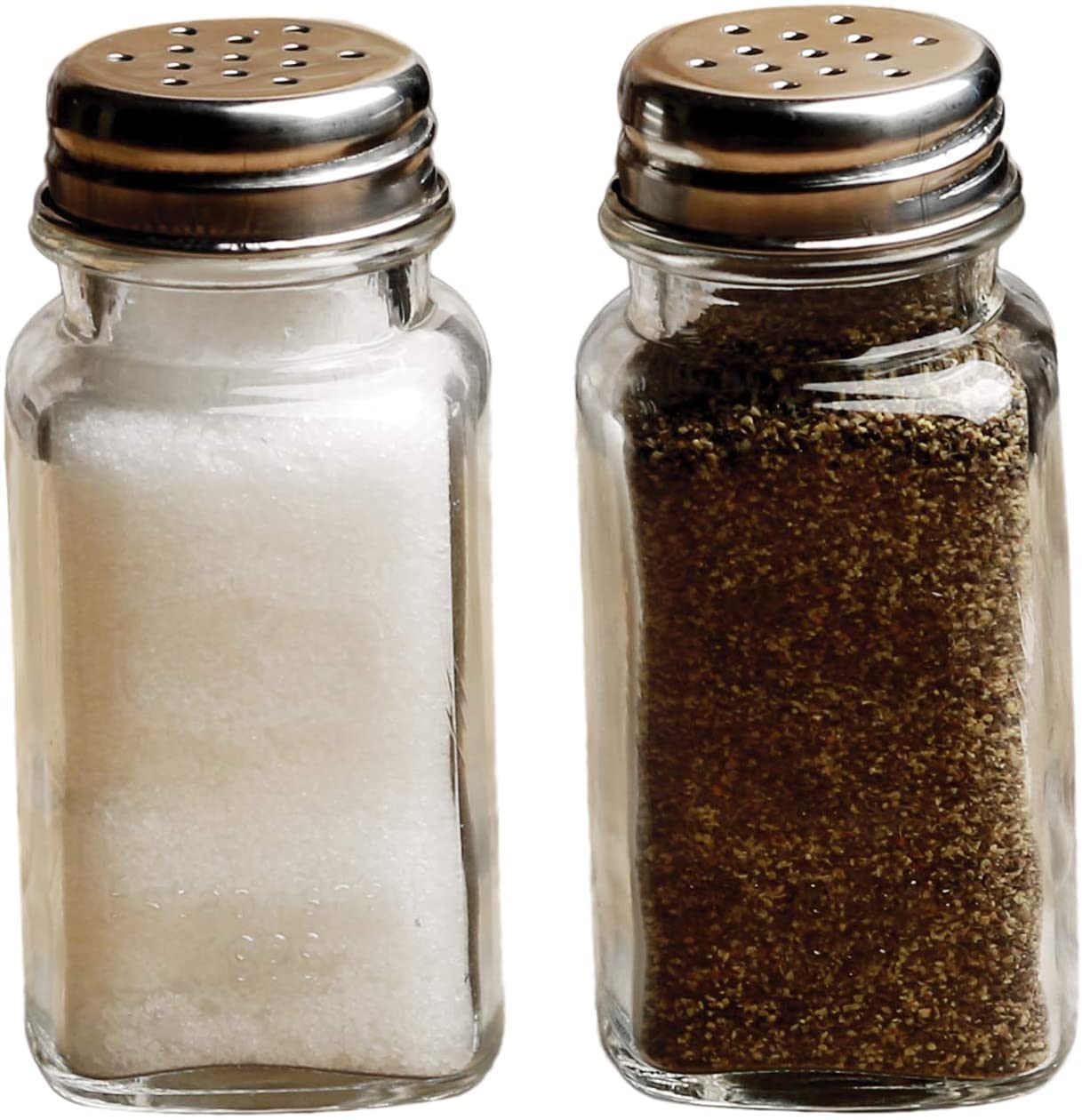 Circleware Yorkshire Salt and Pepper Shakers, 2-Piece Set, Home and Kitchen Utensils, 2.85 oz, Plain (2 Pack)