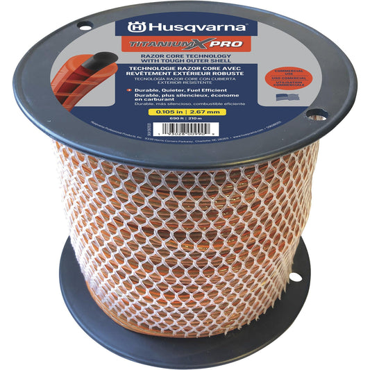 Husqvarna Titanium XPro Trimmer Line — 0.105in.Dia. x 690ft.L, 3-Lb. Spool