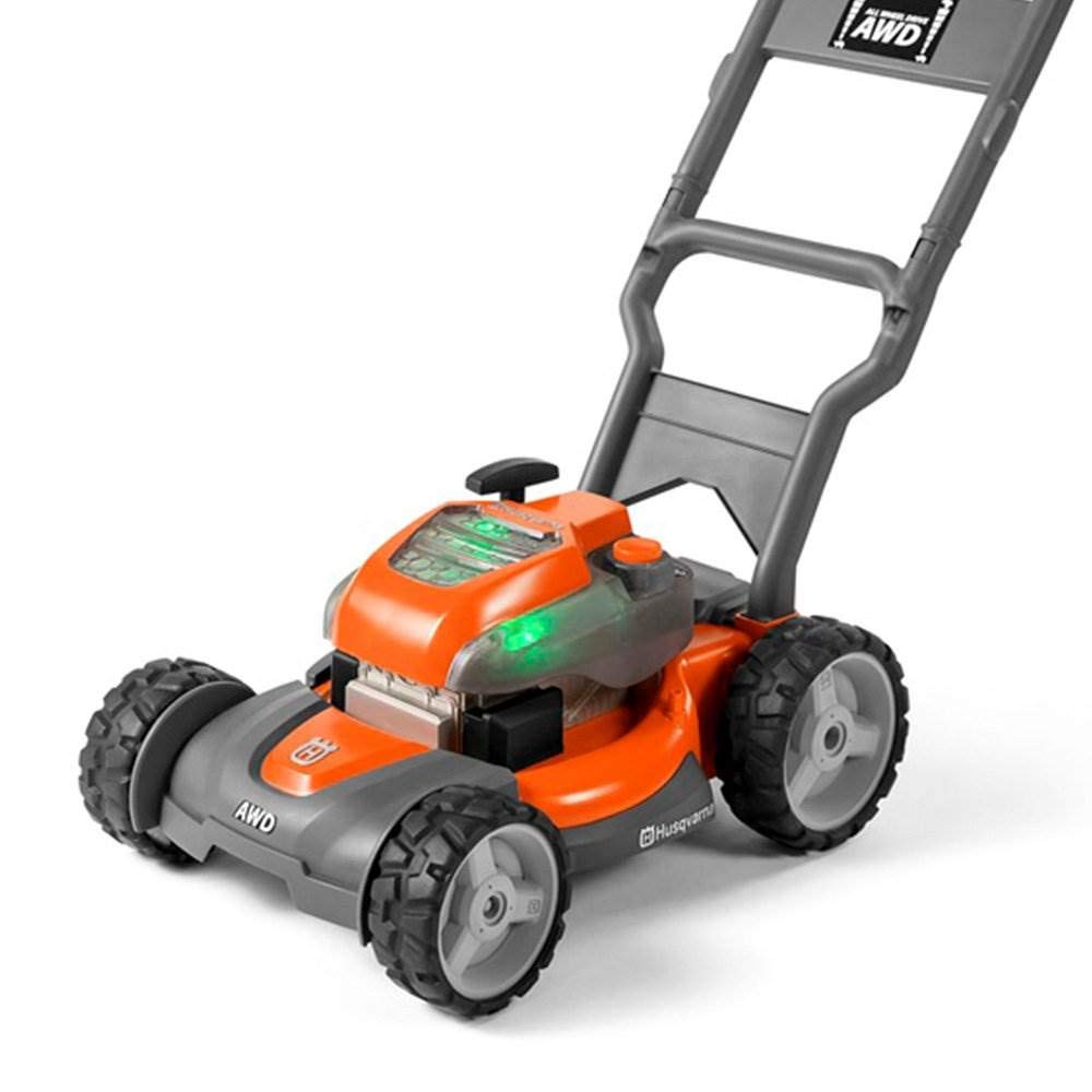Husqvarna Kids Battery Operated Toy Leaf Blower + Weed Eater + Lawn Mower w/ Sound