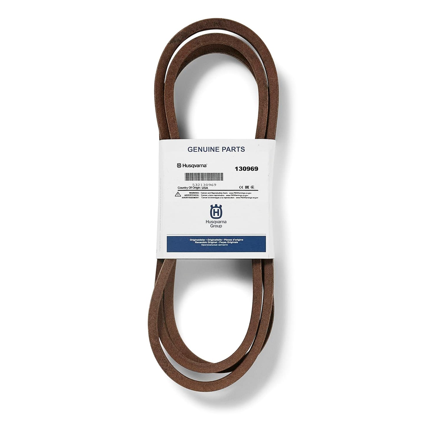Husqvarna 532130969 V-Belt Drive Replacement for Lawn Tractors, Brown, Black