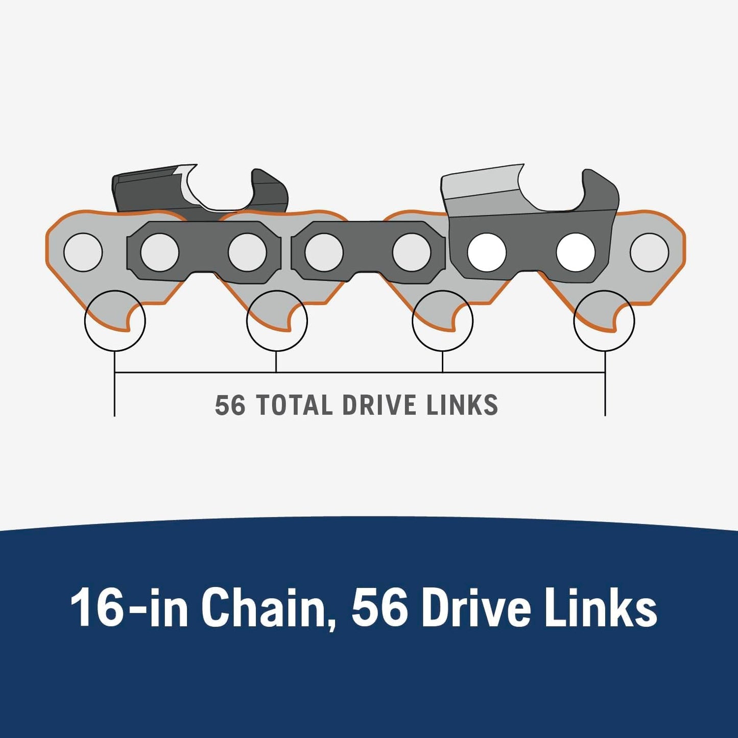 Husqvarna 585422156 S93G 16" Chain 3/8 Mini .050 56DL 3 Pack