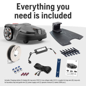 Husqvarna Automower 415X Robotic Lawn Mower, 0.8- to 2.4-Inch Cut Height, with GPS Assisted Navigation (up to 0.4 Acre)