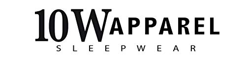 Ten West Apparel Men’s Pajamas Set - Long Sleeve Button Down Sleep Shirt and Pajama Bottoms Sleepwear Set