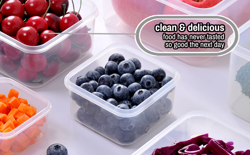MTR 24 PC Value Pack Storage Containers BPA Free Kitchen Stackable Storage Pantry Organization Dishwasher Safe Microwave Safe Freezer Safe Airtight Silicone Containers Leakproof & Reusable