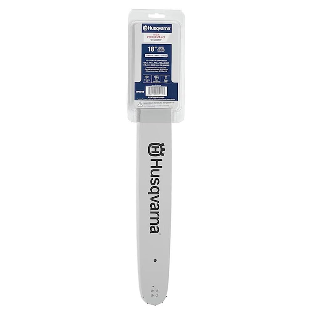 Husqvarna HLN250 18-Inch Laminated Chainsaw Bar, .325" Pitch .050" Gauge, 72 Drive Links, Chainsaw Accessories for 435(e), 440(e), 445(e), 450(e), 543XP, 545(MII), 550XP(MII) and 450 Rancher, Gray