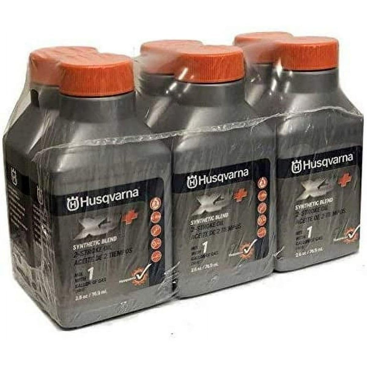Husqvarna 6PK Genuine OEM XP 2-Cycle Oil 1 Gallon Mix 2.6oz 610000130 593152301