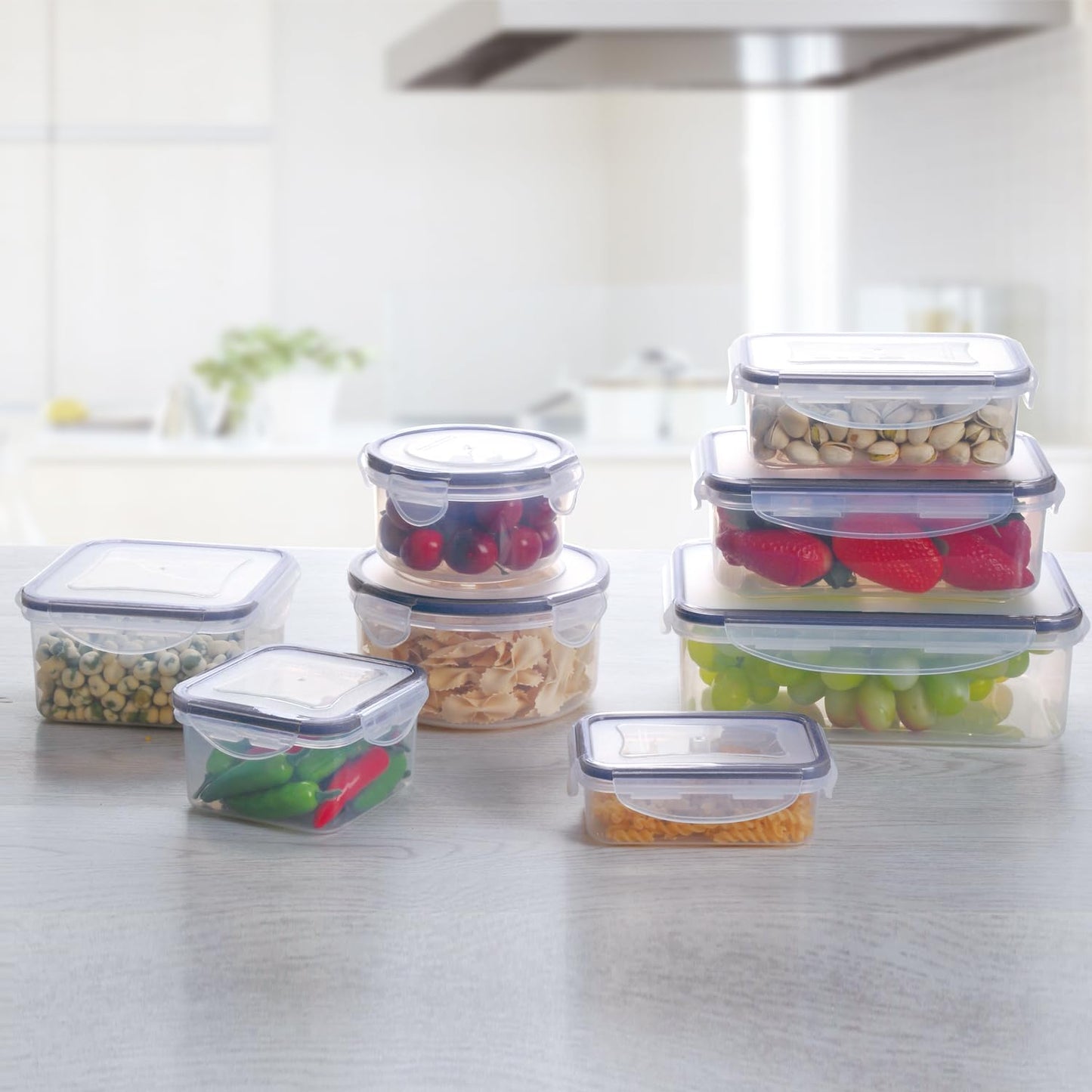 MTR Set of 3 Value Pack FOOD Storage Containers BPA Free Kitchen Storage Dishwasher Safe Microwave Safe Freezer Safe Airtight Silicone Containers Leakproof & Reusable