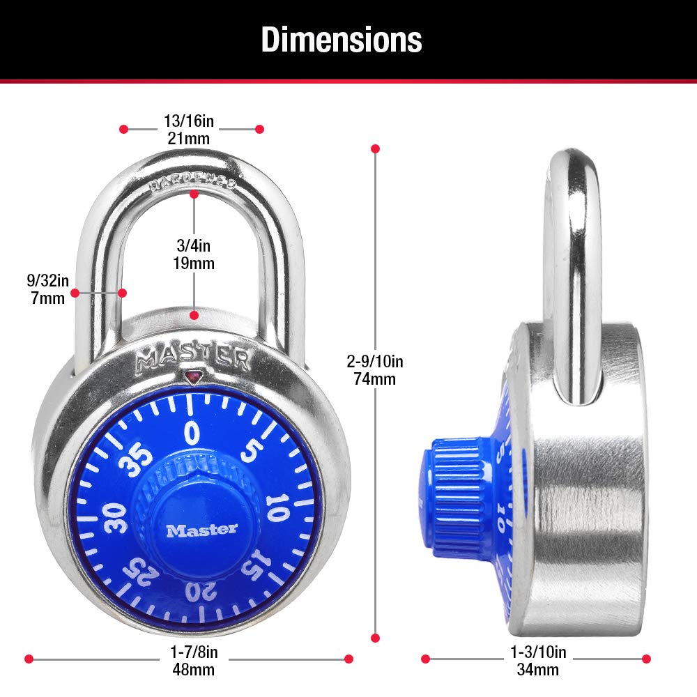 Master Lock Locker Lock Combination Padlock