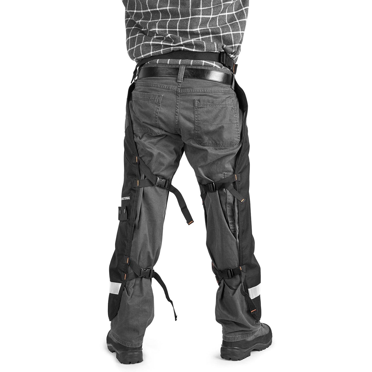 Husqvarna 587160702 Functional Apron Chainsaw Chaps 38-Inch, Chainsaw Safety Equipment with 5 Layers, Adjustable Belt and Gear Pocket, Black