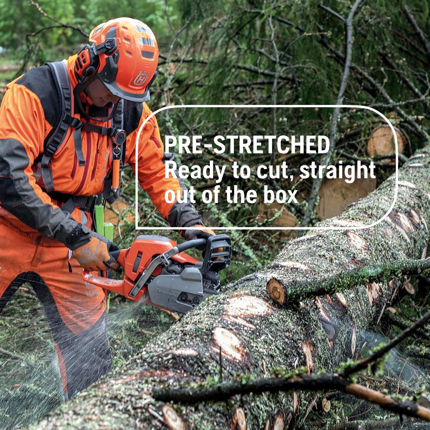 Husqvarna 585422155 X-Cut S93G 18 Inch Chainsaw Chain, 3/8" Mini Pitch, 050" Gauge