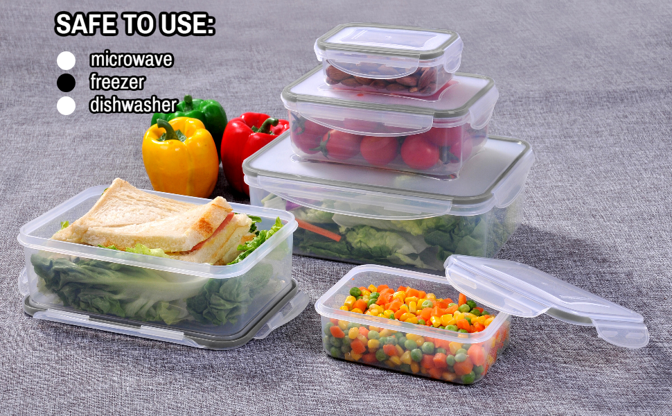 MTR 36 PC Value Pack Storage Containers BPA Free Kitchen Stackable Storage Pantry Organization Dishwasher Safe Microwave Safe Freezer Safe Airtight Silicone Containers Leakproof & Reusable