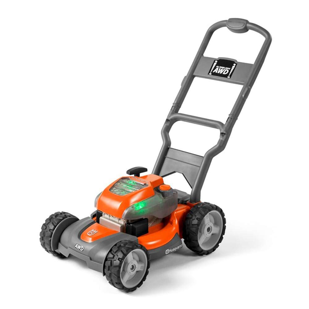 Husqvarna Kids Battery Operated Toy Leaf Blower + Weed Eater + Lawn Mower w/ Sound