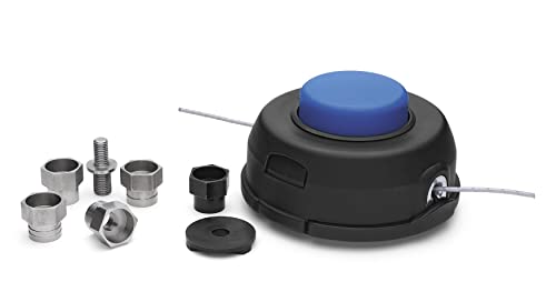 Husqvarna 537388101 Universal T35 Tap Advance Straight Shaft String Trimmer Head Prewound with .095-Inch Line Blue/Black