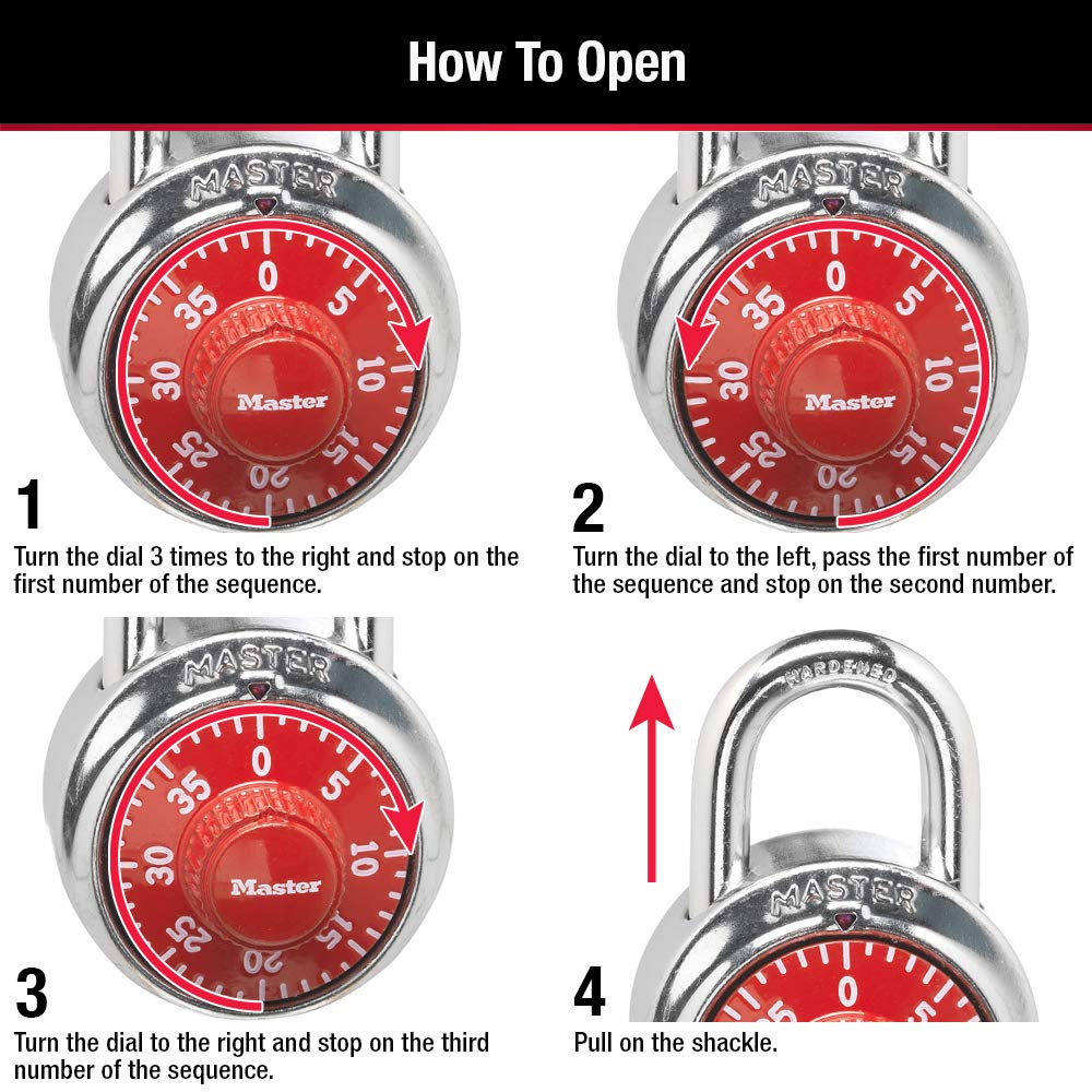 Master Lock Locker Lock Combination Padlock