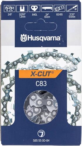Husqvarna 585550084 24" C83 X-Cut 24" Chain 3/8" .050" 84 DL 3 Pack