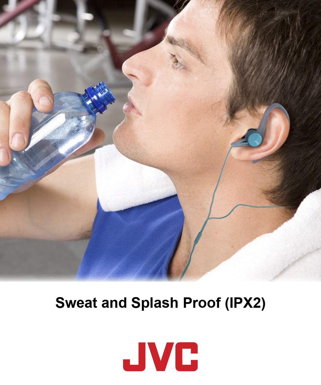 JVC HAECX20P Sports Clip Inner Ear Headphones, Pink