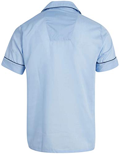 Ten West Apparel Men's 2-Piece Pajama Set with Short Sleeve Shirt and Long Pants