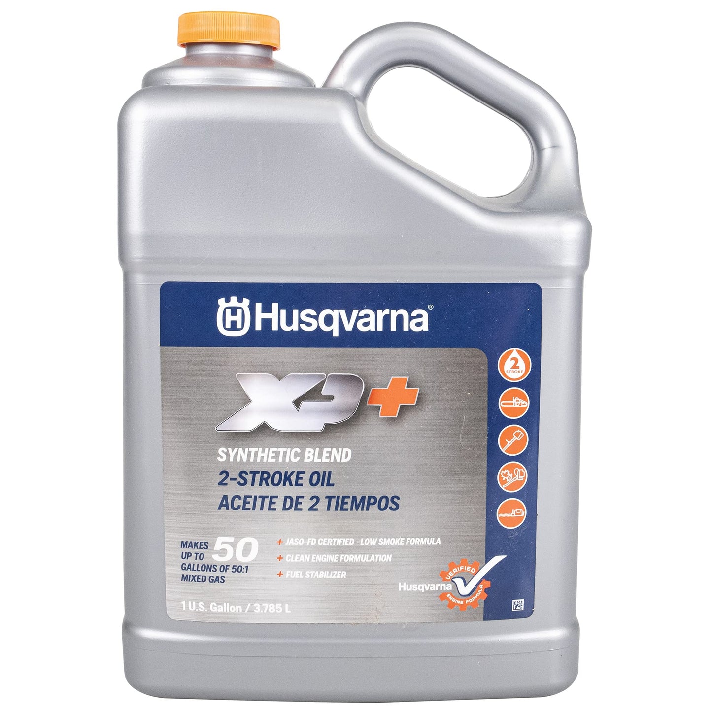 Set of 4 Husqvarna 2 Stroke XP Oil 1 Gallon Bottle Pro Performance 50:1 mix