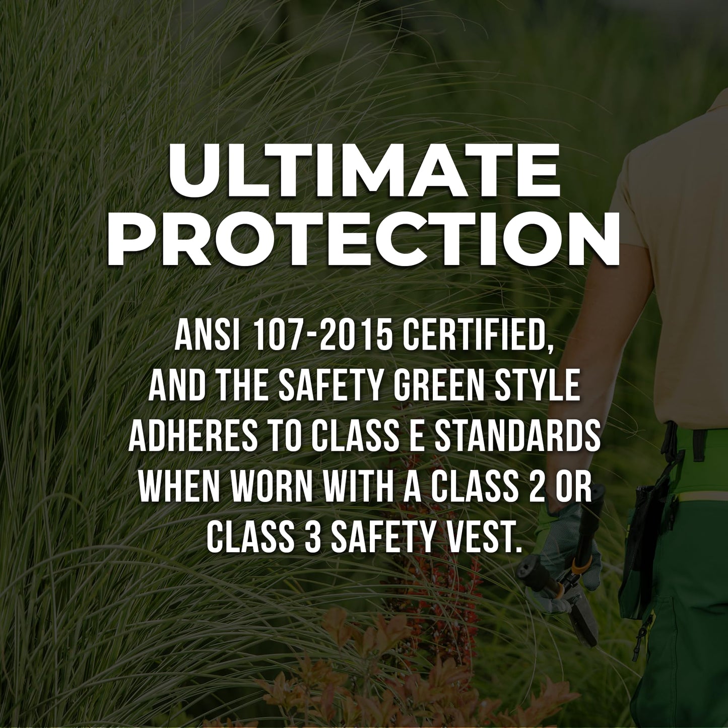 FORESTER Protective Trimmer Safety Chaps, Orange, Large (One Size Fits Most) *Not for Use with Chainsaws*