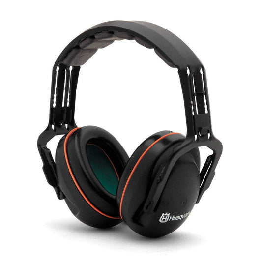 Husqvarna Professional Headband Hearing Protectors 25dB(A) NRR, Lightweight Ear Protectors with Padded Headband and Clamshell Design for Hearing Protection, Black