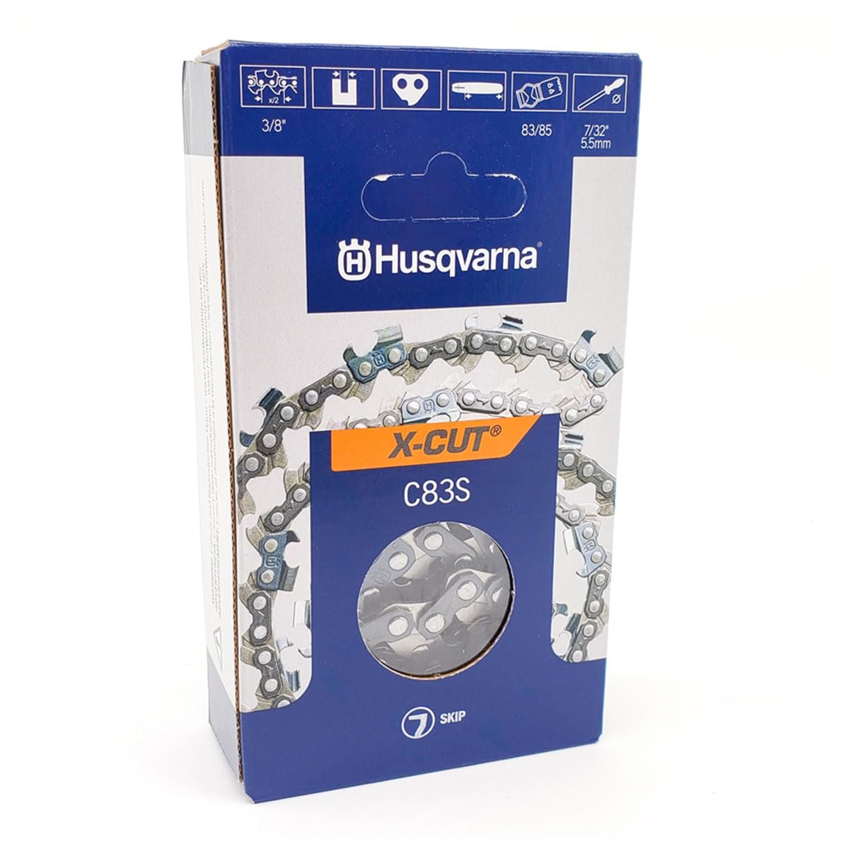 Husqvarna 28" X-Cut Skip Tooth Square Ground Chain C83SK 3/8", .050"