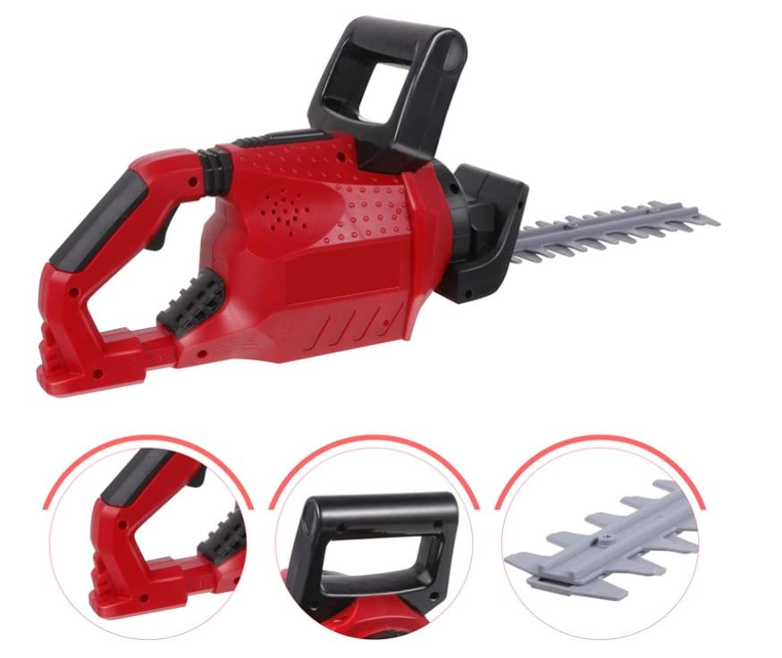 Misco Toys Pretend Play Kids Hedge Trimmer Toy Tool Garden Set, Kids Construction Gardening Toy,Real Sound and Movement, Perfect for Toddlers and Babies, Realistic Effect and Great Gift!