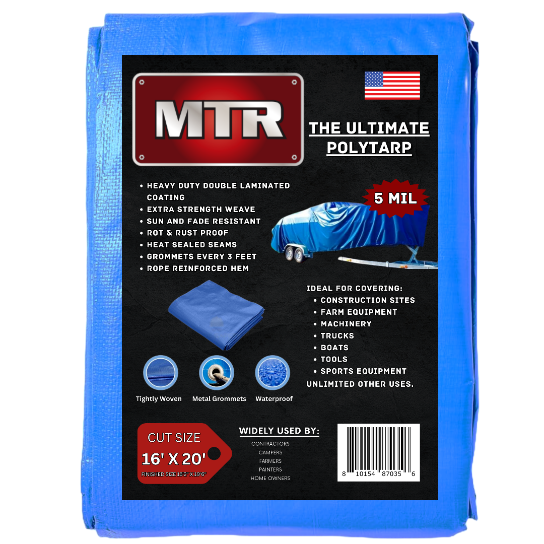 tarp rot The Ultimate Polytarp 16'X 20' MTR 5 Mil Multi-Use Waterproof Outdoor – Superior Brands USA