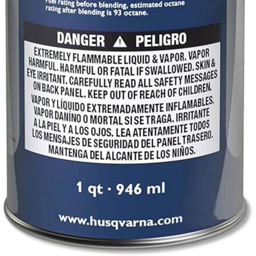 Husqvarna XP Pre-Mixed Fuel and Engine Oil Quart (3 Pack),Blue