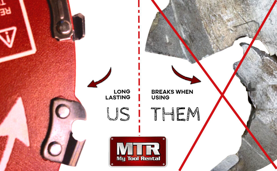 MTR 9” 2PK Saw Chain Tooth Brush Cutter Blade Kit Includes 3 Files 2 Washers 20 Tooth Circular Blade Weed Eater Cutter Trimmer 10,000RPM Steel Grass Brush Cutter Blade