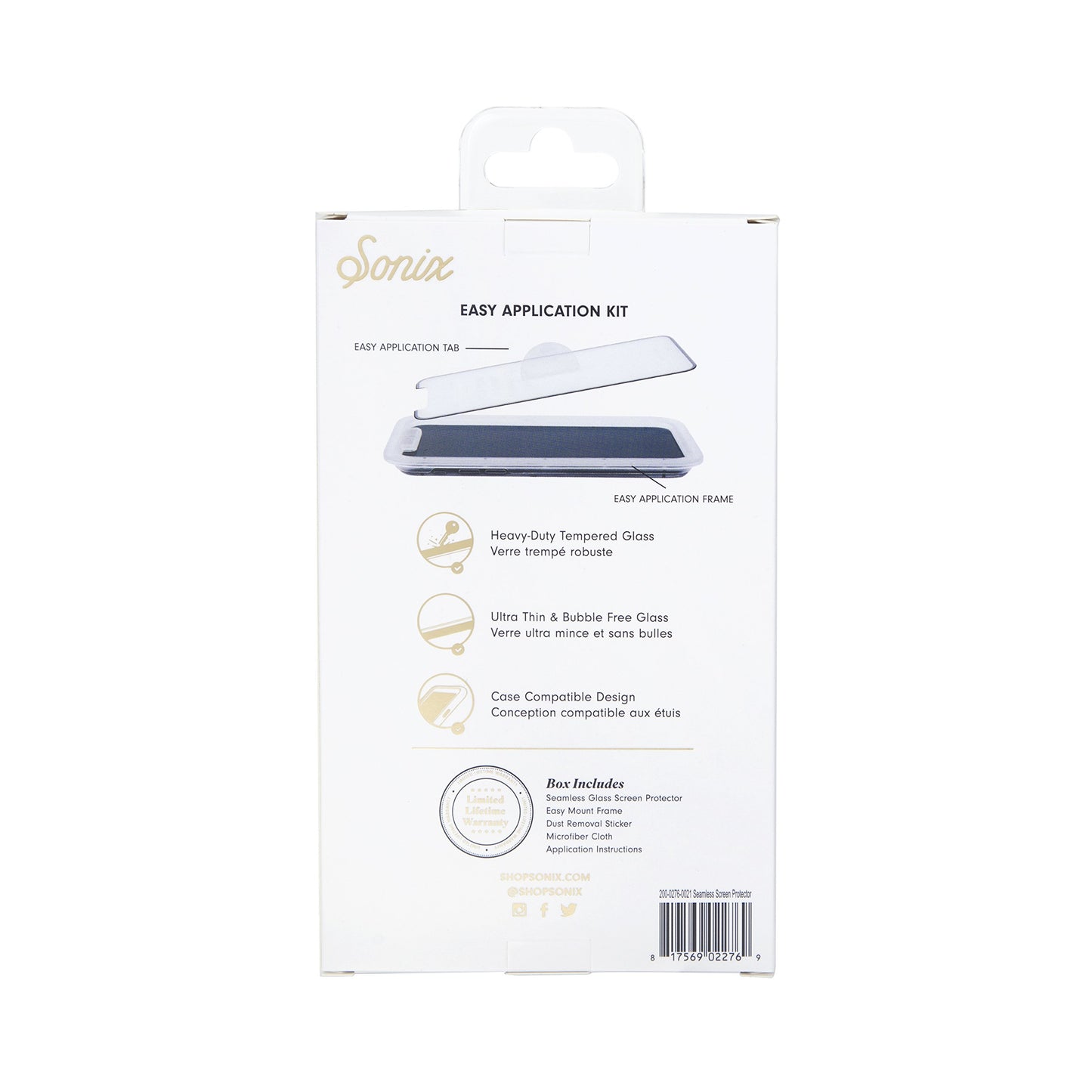 SONIX Seamless Glass Screen Protector