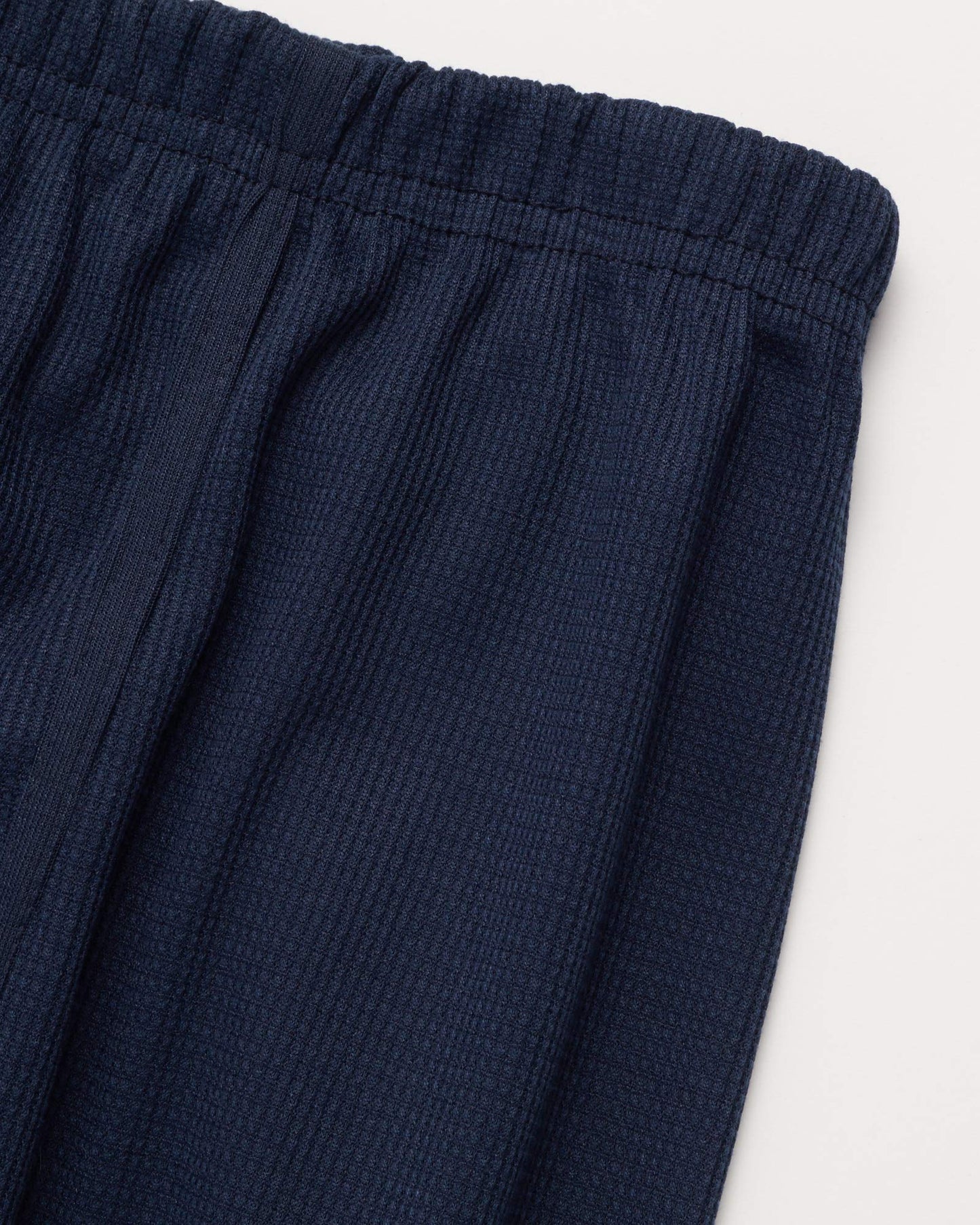 Fourcast Big Men's Thermal Pajama Set - Plus Sized Base Layer Long Sleeve Waffle T-Shirt and Long John Pants, Navy, Size Large