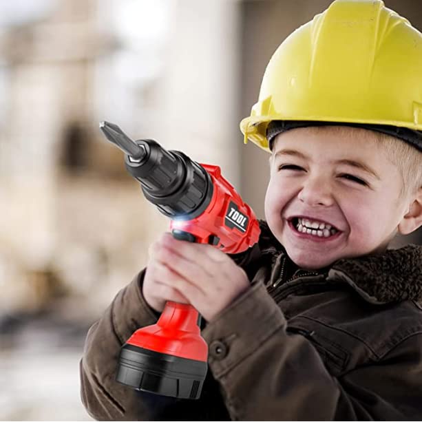 Misco Toys Construction Pretend Play Tool Kits, Kids Tool Drill Kid Leaf Blower Boys Circular Saw Sets, Kids Construction Gardening Toys Toddler Tool Box Gift for Kids
