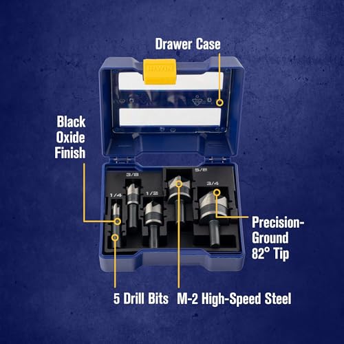 IRWIN Metal Countersink Drill Bit Set