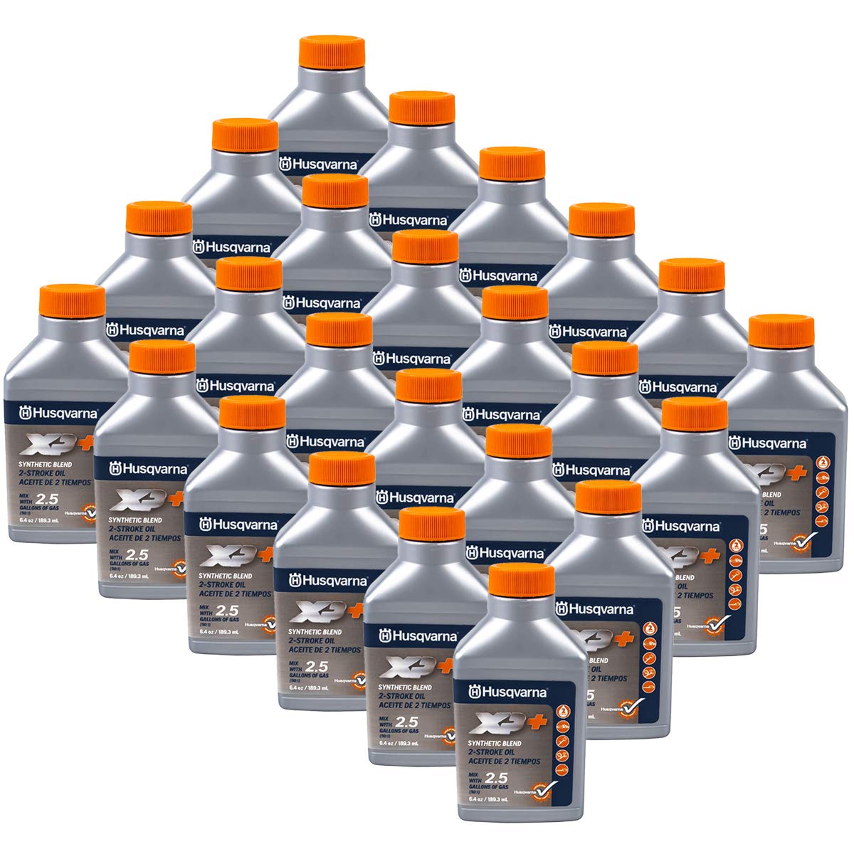 Husqvarna 12PK Genuine OEM XP 2-Cycle Oil 2.5 Gallon Mix 6.4oz 593152303