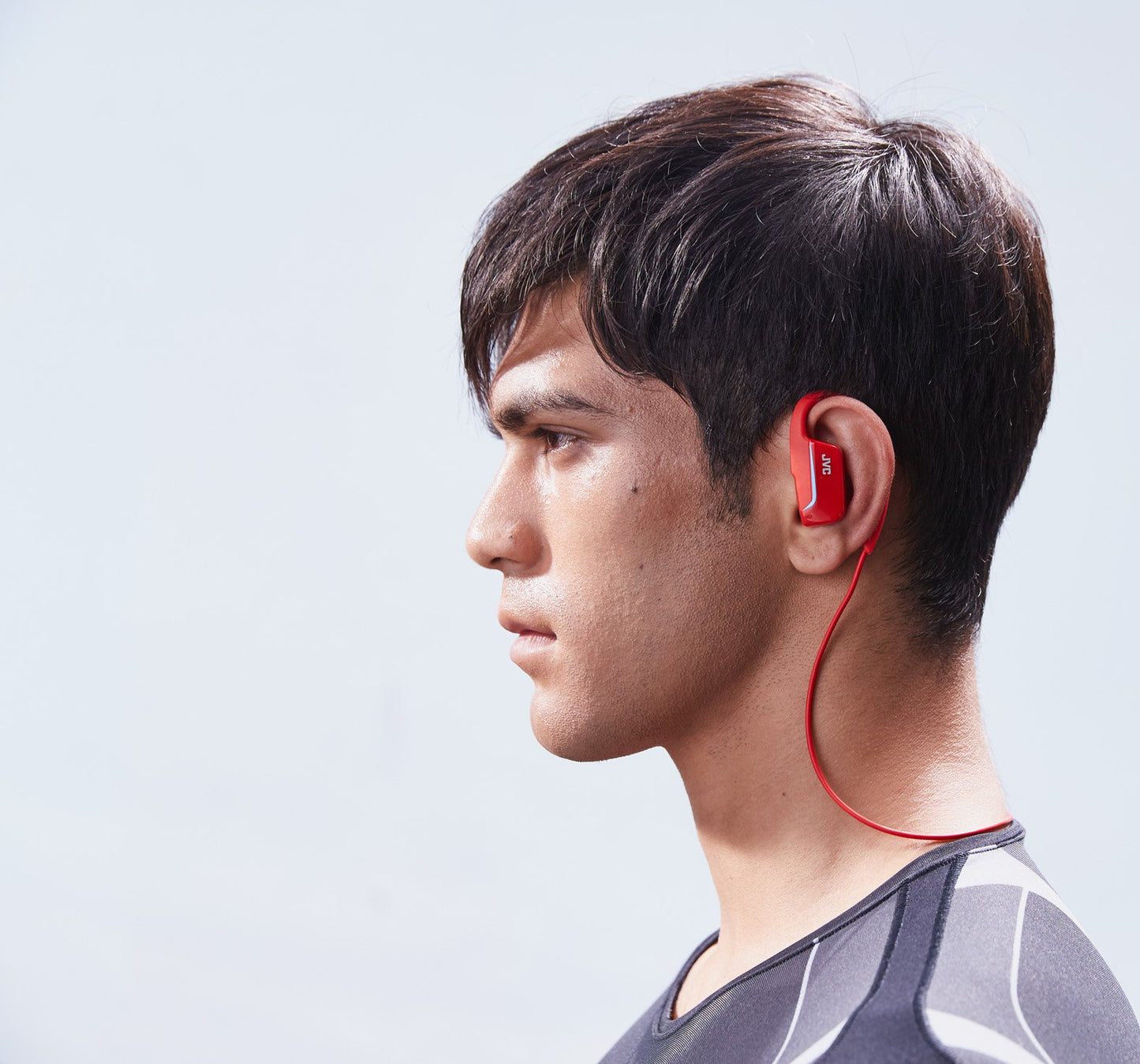 JVC HAEC30BTR AE Wireless Bluetooth Headset - Red