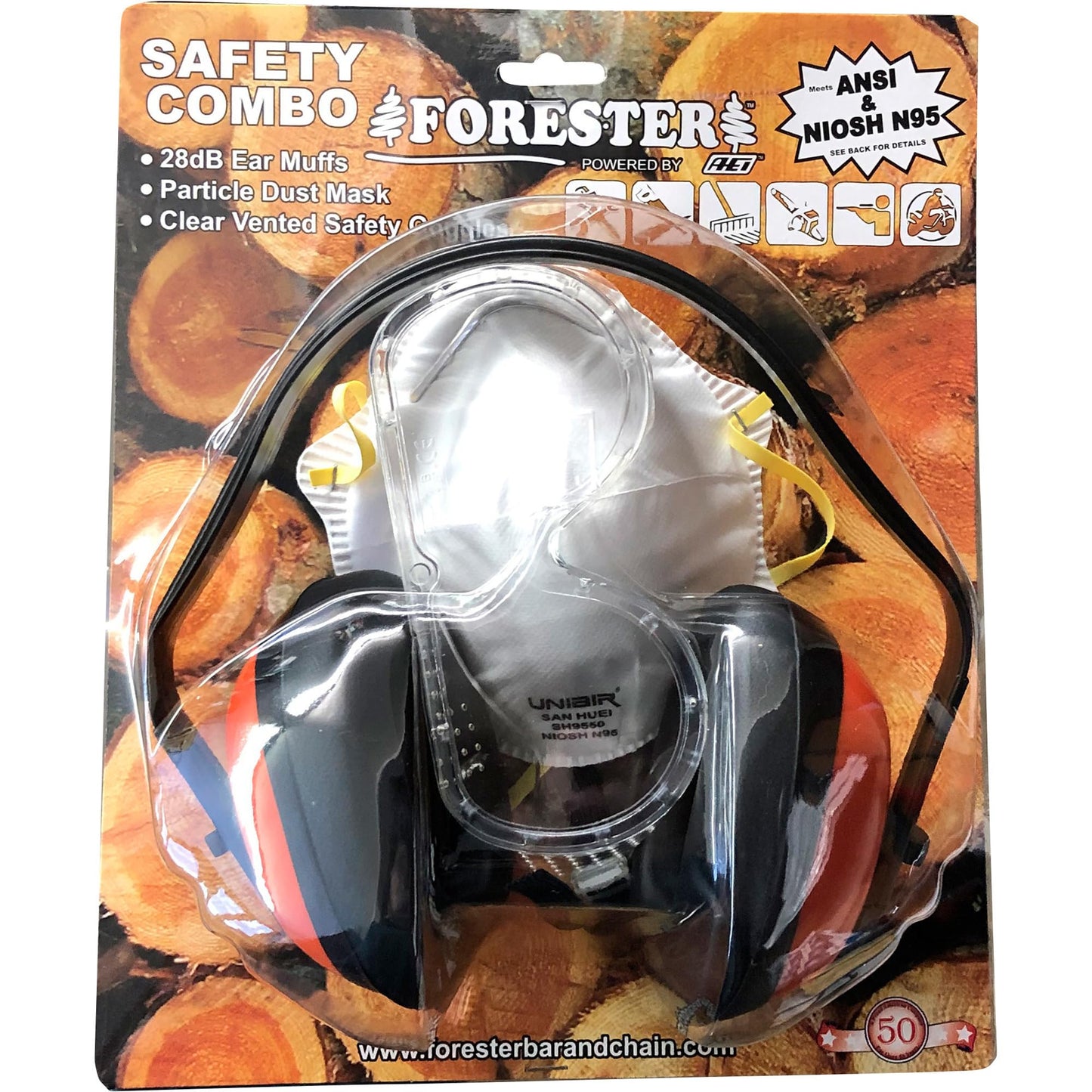 The Face Protector Super Value 3PC Construction Safety Glasses Head Covering Mechanic Safety Set