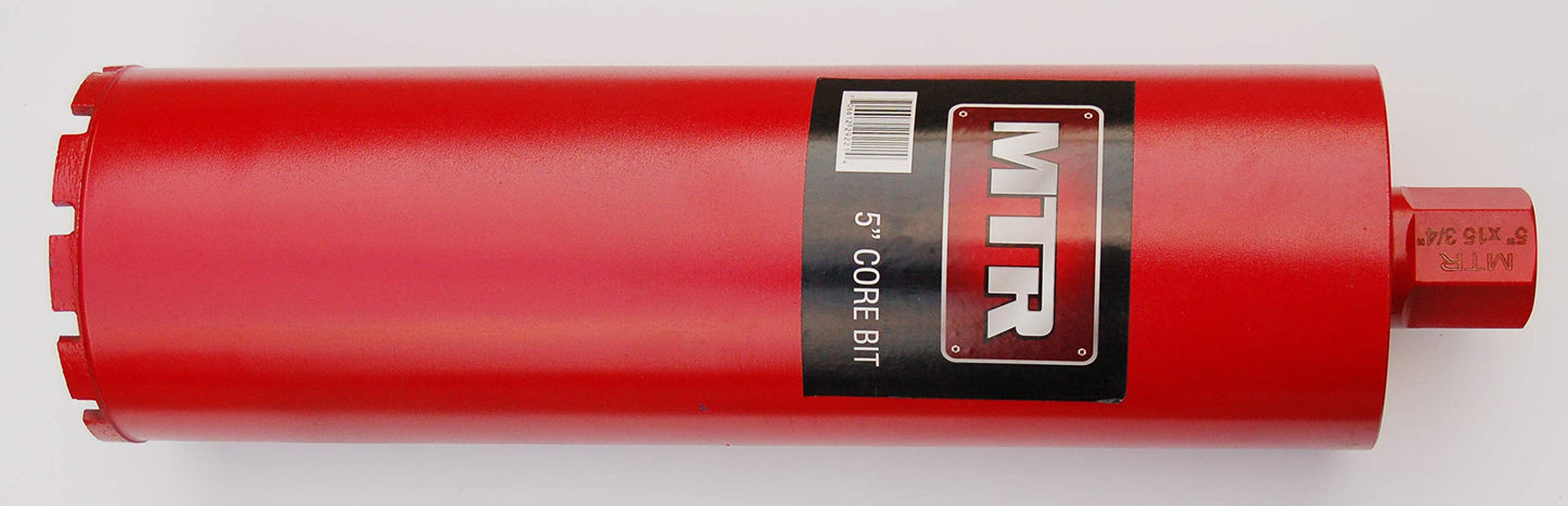 MTR Wet/Dry Diamond Grit Core Drill Bit for Brick, Concrete Block Masonry Granit Marble Diameter 5/8" - 11 Threaded #30/40