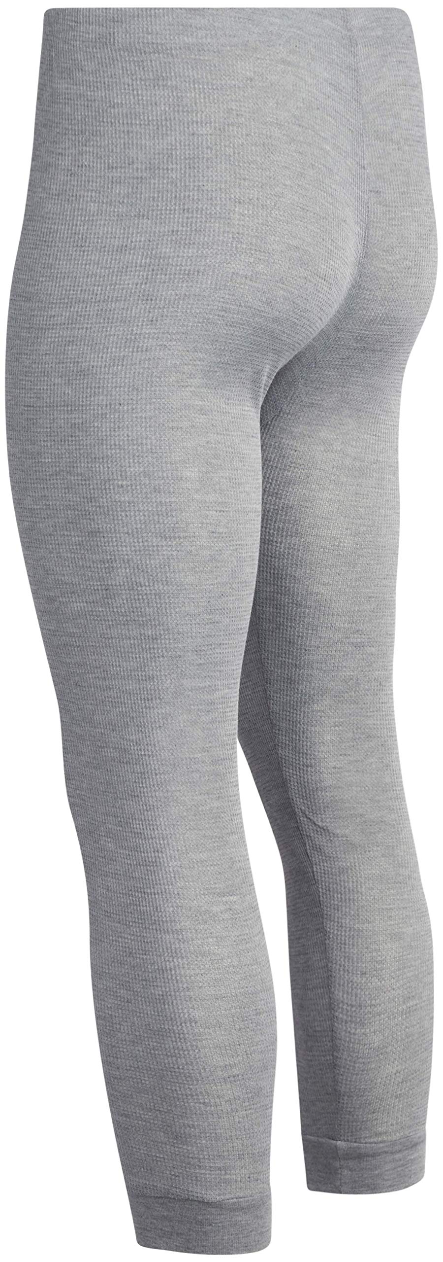 Fourcast Big Men's Thermal Pajama Set - Plus Sized Base Layer Long Sleeve Waffle T-Shirt and Long John Pants, Ash, Size 2XL