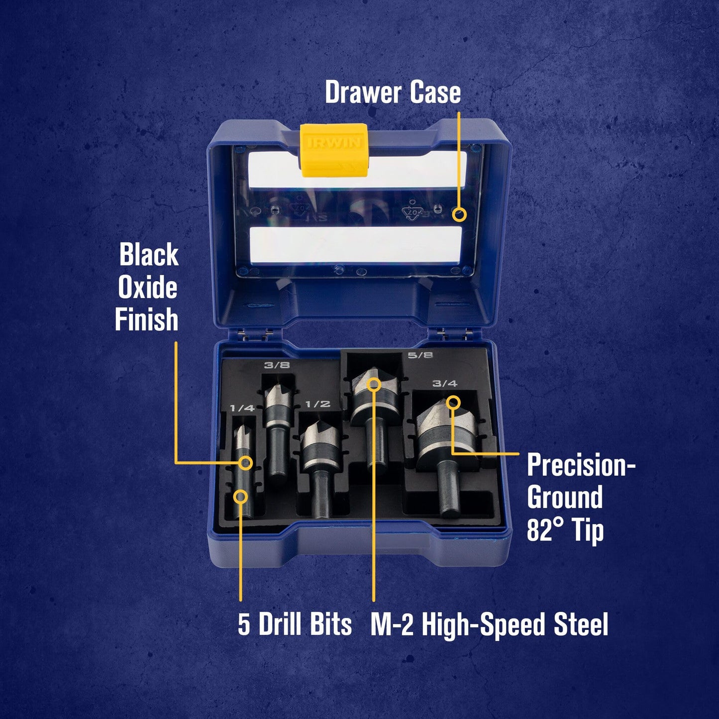IRWIN Metal Countersink Drill Bit Set