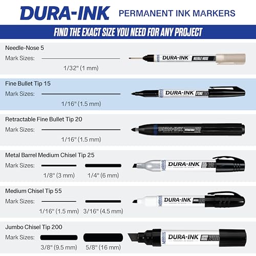 Markal Dura-Ink Permanent Ink Marker with Fine Bullet Tip